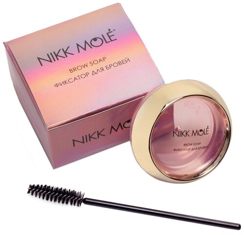 Nikk Mole Фиксатор для бровей Brow Soap (Клубника), 30 мл, розовый