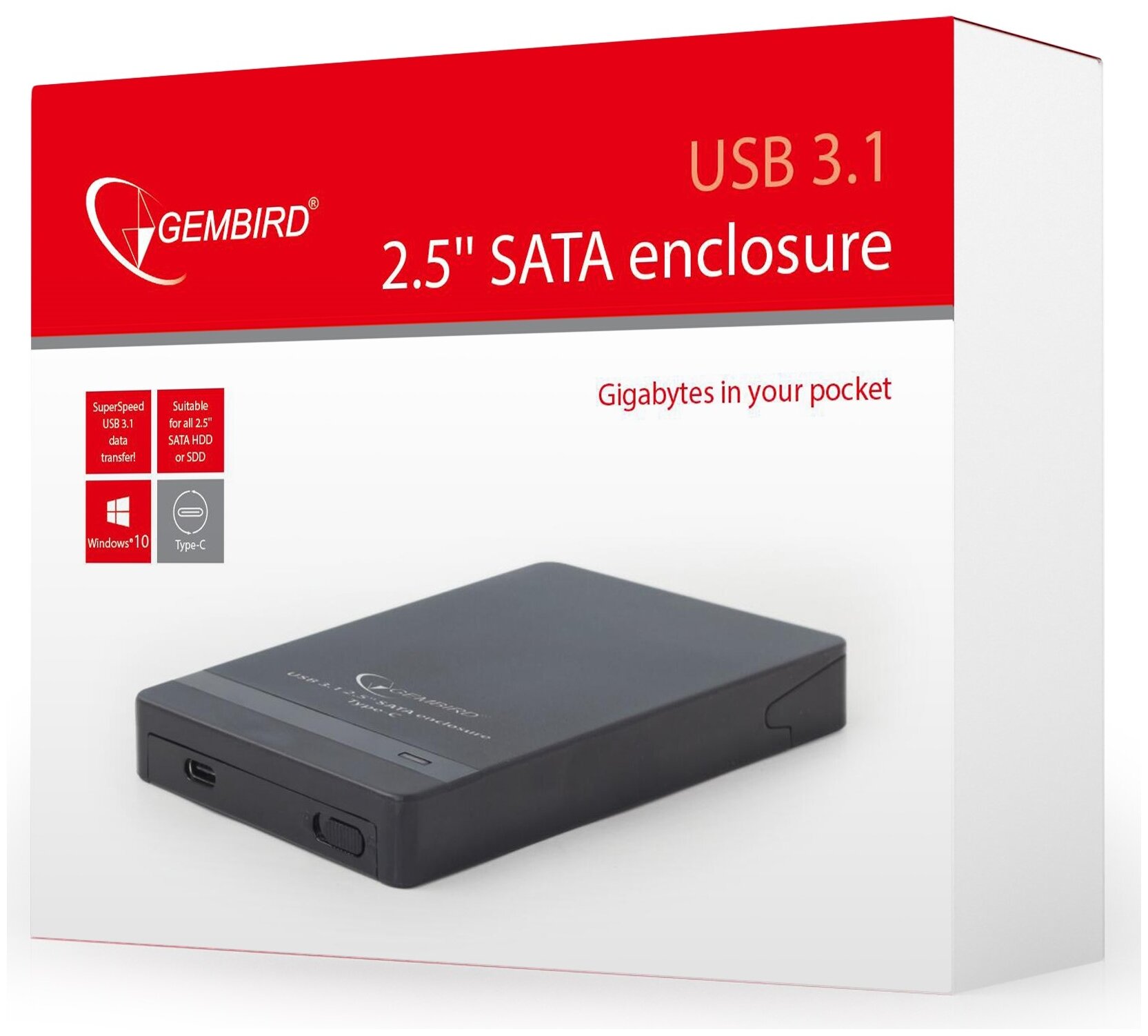 Корпус для HDD/SSD Gembird EE2-U31S-2