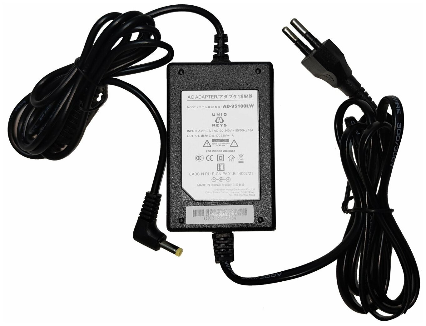 Блок питания адаптер UNIQKEYS AD-95100LW для синтезаторов Casio