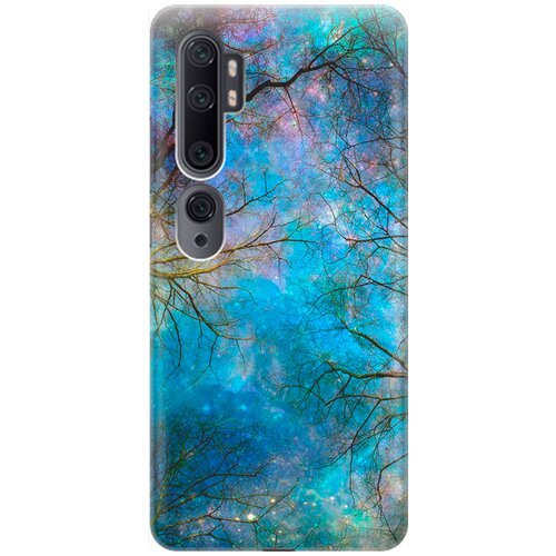 фото Re:pa накладка transparent для xiaomi mi note 10 / note 10 pro с принтом "ночное небо в ветвях"