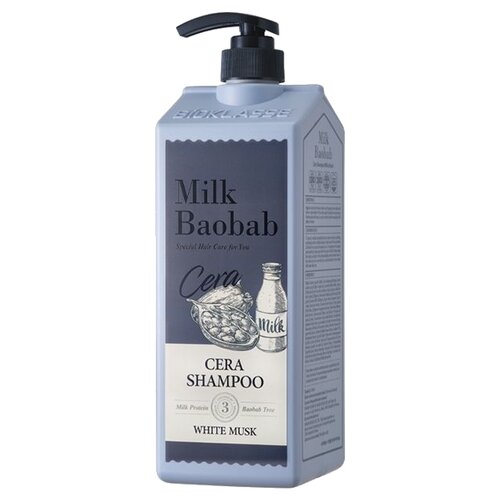 Купить Шампунь с керамидами для волос с ароматом белого мускуса [Milk Baobab] Cera Shampoo White Musk