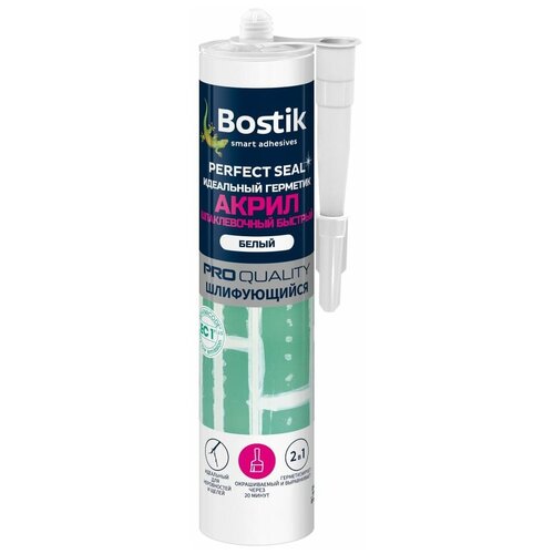 Bostik Perfect Seal Идеальный герметик акрил Шпаклевочный быстрый 280мл BOK638370P bostik fix