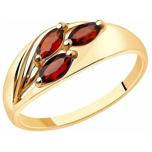 фото Sokolov кольцо из золота с гранатами 37716211, размер 18.5