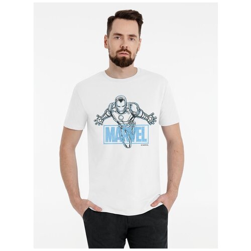 фото Футболка iron man sketch, белая, размер xxl marvel by 111