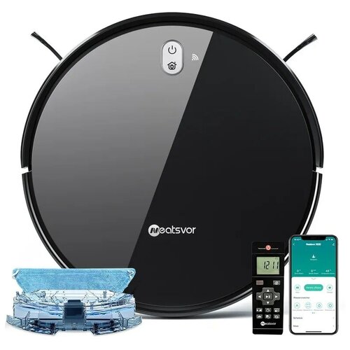 Робот-пылесос NEATSVOR X520RUсухая и влажная уборкаВсасывание 6000 Па аккумулятор 5200 мАч черный 1499000₽