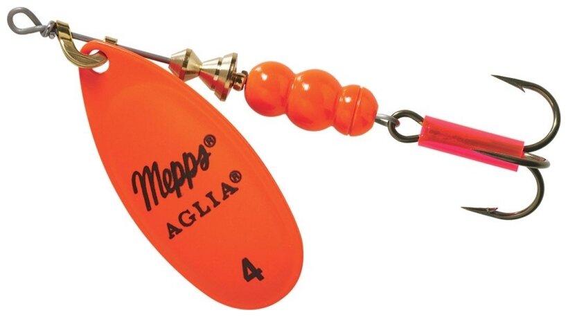 Блесна Mepps вращающаяся Aglia Fluo Orange №4