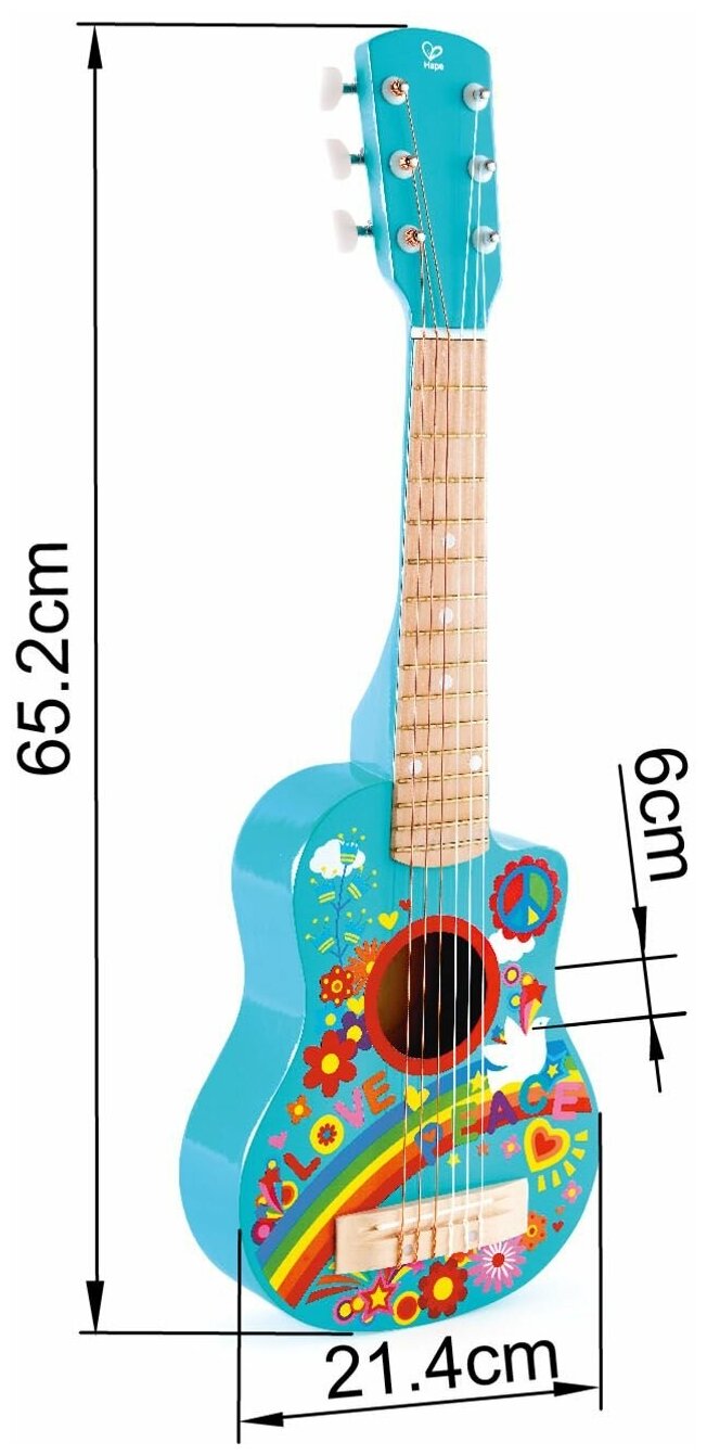 Музыкальная игрушка Гитара Голубая лагуна Hape - фото №2
