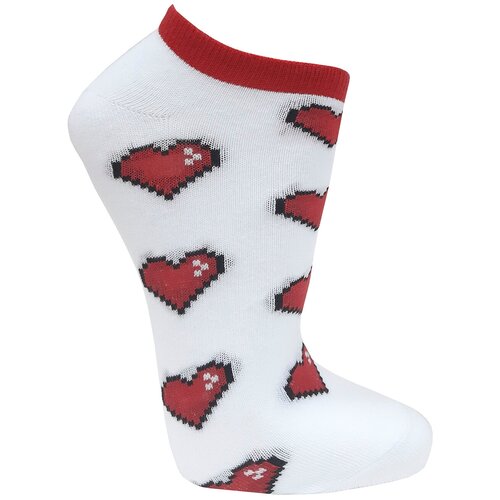 Носки Гамма размер 22-24, белый, красный укороченные носки подростковые спортивные