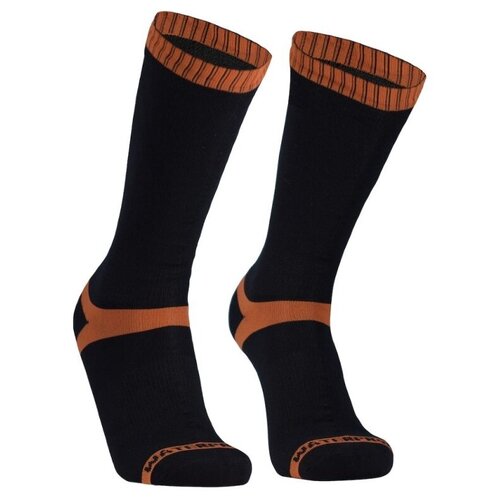 Носки DexShell, размер XL (47-49), черный, оранжевый носки водонепроницаемые dexshell цвет черный оранжевый ds634 размер xl 47 49