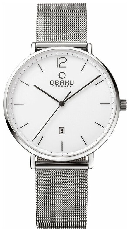Наручные часы OBAKU V181GDCWMC, белый, серебряный