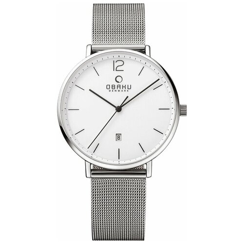 Наручные часы OBAKU V181GDCWMC, белый, серебряный