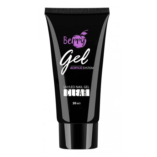 JessNail акригель Berry Gel для моделирования, 30 мл, clear