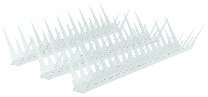 Пластиковые противоприсадные шипы от птиц "SITITEK Барьер 2П" (30 см, 34 шипа, 2 ряда) - фотография № 10