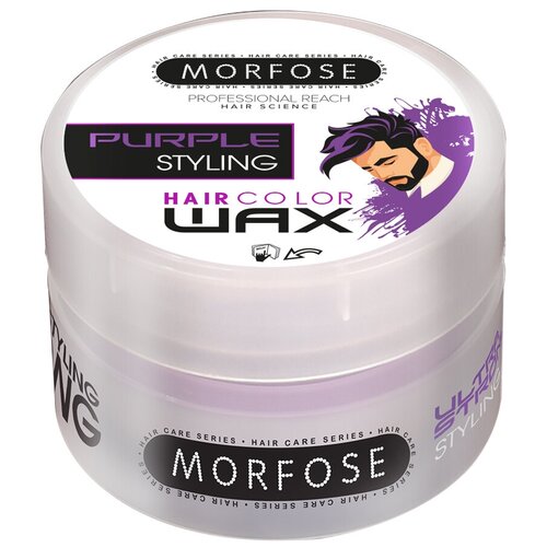 Morfose Воск Color Hair Wax Purple Styling, 100 мл