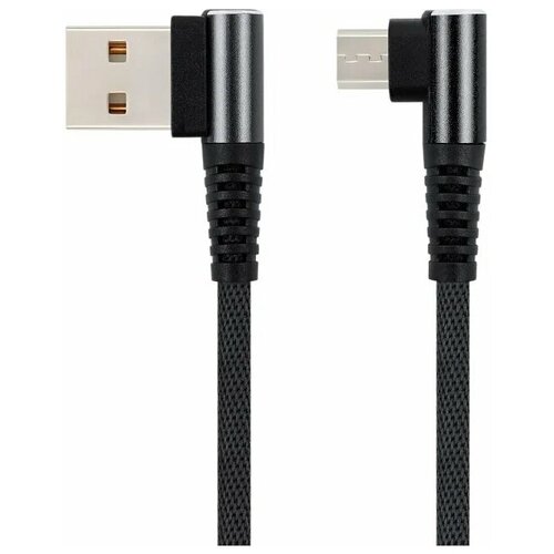 Кабель MicroUSB - USB Huasidan в оплетке (Черный)