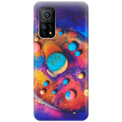 фото Re:pa накладка transparent для xiaomi mi 10t / mi 10t pro с принтом "красочные капли"