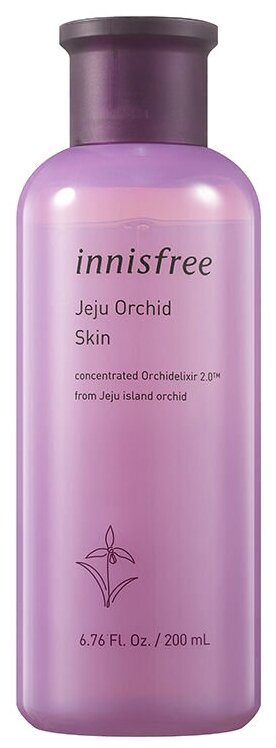 тонер Innisfree Jeju Orchid Skin с экстрактом орхидеи, 200 мл