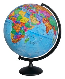 Глобус политический Глобусный мир 420 мм (10323), черный