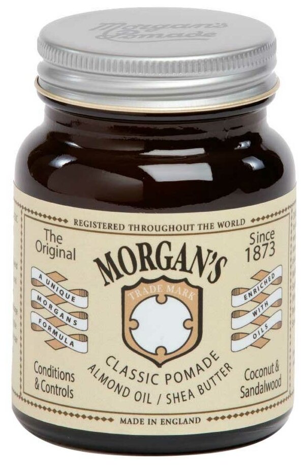 Morgan's Помада Classic Pomade Almond Oil/ Shea Butter, слабая фиксация, 100 мл