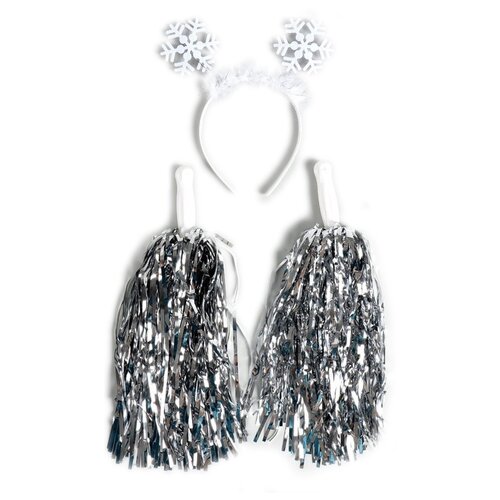 фото Карнавальный набор снежинка1 (ободок+ помпоны) 6960868 страна карнавалия