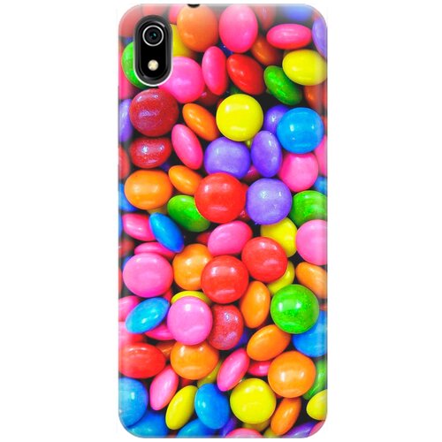 фото Re:pa накладка transparent для xiaomi redmi 7a с принтом "цветные драже"