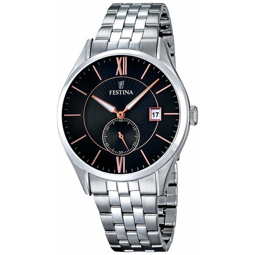Наручные часы FESTINA Classic, серебряный наручные часы festina classic мультиколор