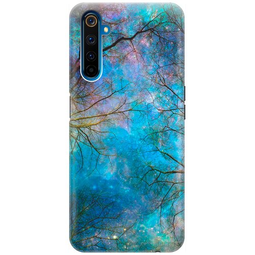 фото Re:pa накладка transparent для realme 6 pro с принтом "ночное небо в ветвях"