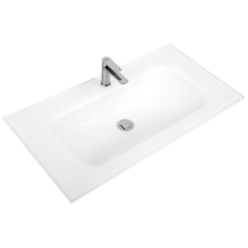 BelBagno Раковина стеклянная , 810x465x145 белая матовая BB810/465-LV-VTR-BO