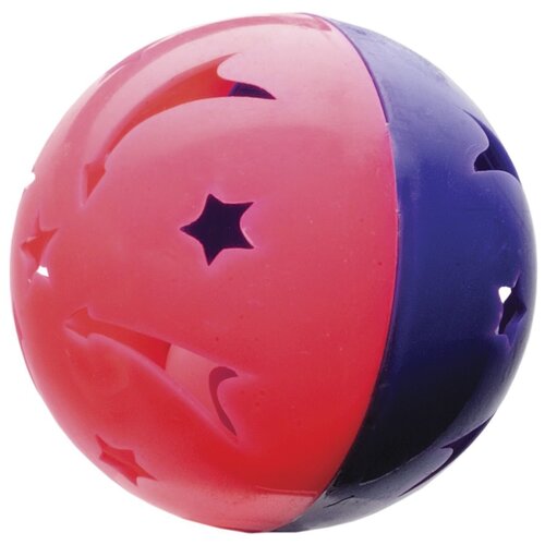 фото Мячик космический со звоном для кошек 4см 6шт., k1772 noname