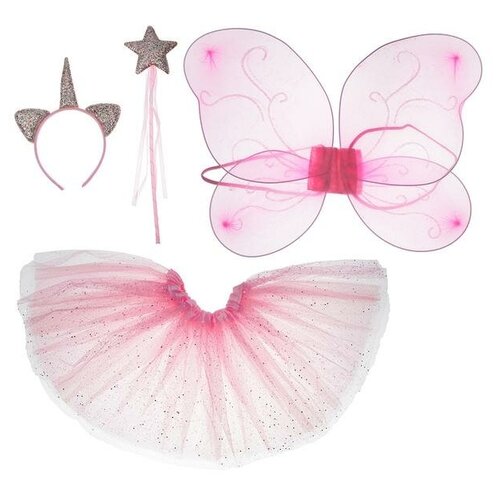 фото Карнавальный набор страна карнавалия "единорог", 4 предмета, 4-6 лет (3544636)