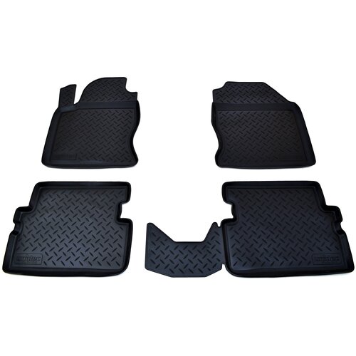 фото Коврики в салон полиуретан norplast ford focus 1 черный комплект npl-po-22-11