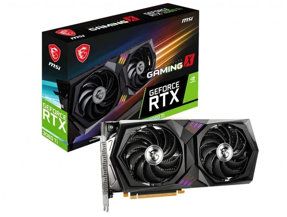 Видеокарта MSI GeForce RTX 3060 Ti GAMING X 8G LHR RTX 3060 TI GAMING X 8G LHR (8 ГБ)