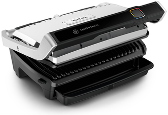 Гриль Tefal Optigrill Elite XL GC760D30, серебристый/черный