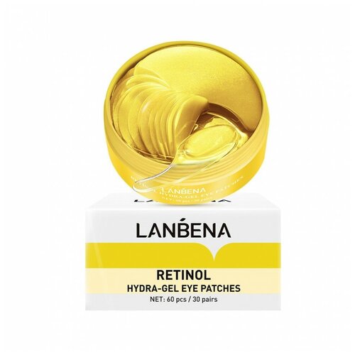Патчи для глаз Lanbena с ретинолом увлажняющие гидрогелевые Retinol Hydra-Gel Eye Patches 60 шт