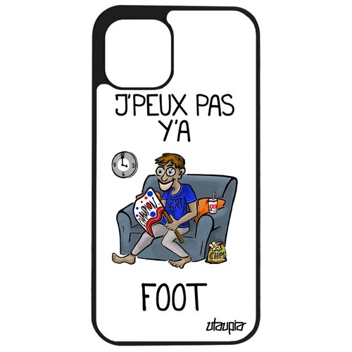 фото Чехол на смартфон iphone 12 pro max, "не могу - смотрю футбол!" спорт карикатура utaupia