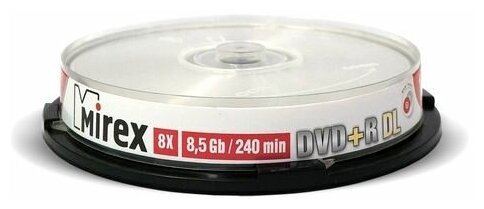 Диск Mirex DVD+R 8.5Gb (UL130069A8L)