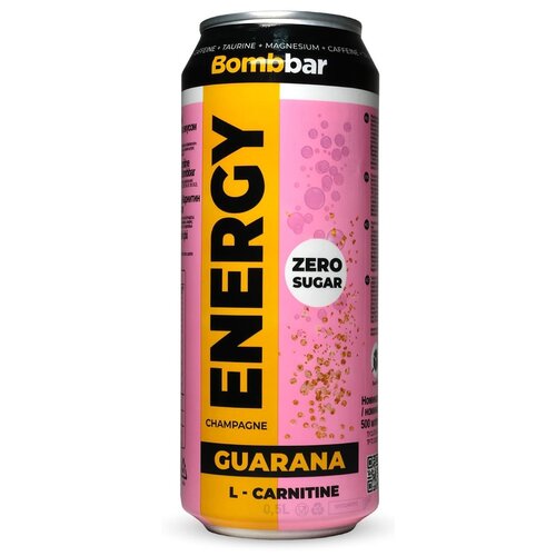 Энергетический напиток Bombbar Energy L-Carnitine Шампанское, 0.5 л