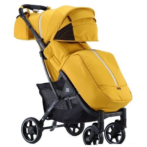Коляска BABALO Future 2022 (Жёлтый) чёрная рама