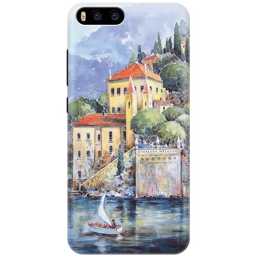 фото Cиликоновый чехол на xiaomi mi 6 / сяоми ми 6 с принтом "город у моря" gosso