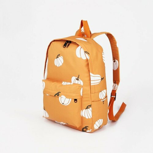 Рюкзак, отдел на молнии, наружный карман, цвет оранжевый, «Тыквы» рюкзак ангел оранжевый 2