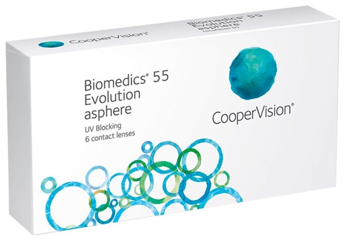 Контактные линзы Biomedics 55 Evolution asphere 6 линз R 8,6 -3,75