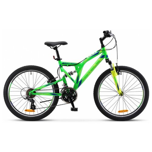 Подростковый горный (MTB) велосипед STELS Mustang MD 24 V010 (2021) рама 16 Неоновый-зелёный