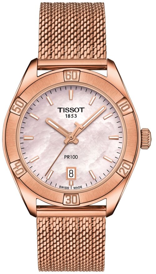 Наручные часы TISSOT T-Classic, белый, золотой
