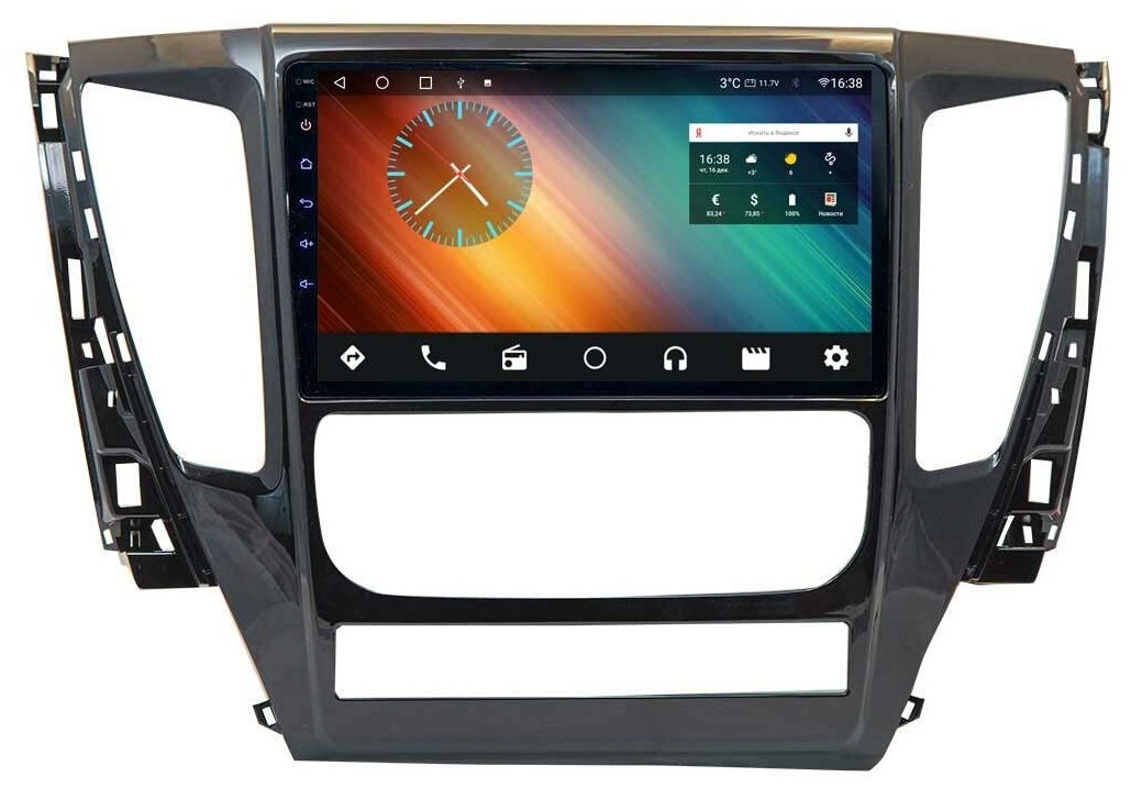 Магнитола Vaycar 09V3 для MITSUBISHI L200, P. Sport 2008-2015 (Андроид, 3+32, 8 ядер, WiFi, BT, 4G, GPS, QLED 9")