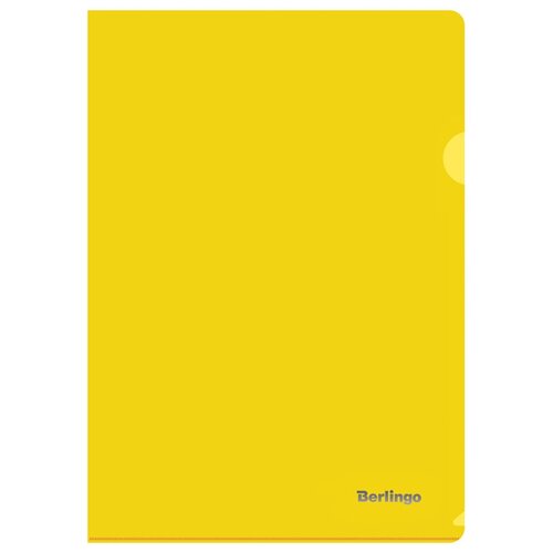 Папка-уголок Berlingo, А4, 180мкм, непрозрачная, желтая папка уголок berlingo а4 180мкм непрозрачная желтая арт 298258