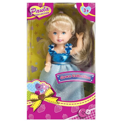 Кукла M&C Toy Centre Paula Выход в свет, голубое платье, 10 см, 23006C