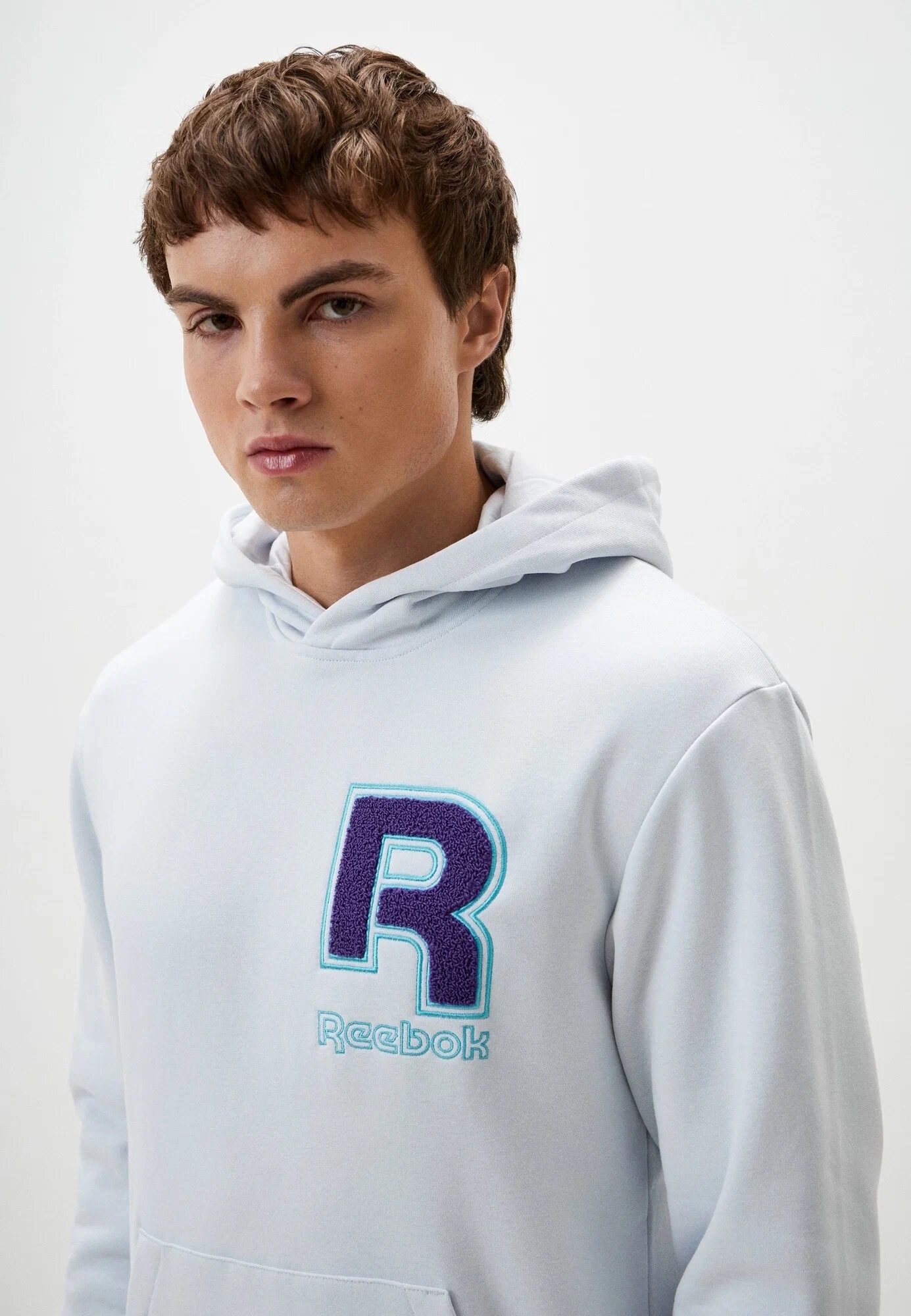 Худи Reebok RI CHENILLE, размер XL INT, , бежевый — фото 1