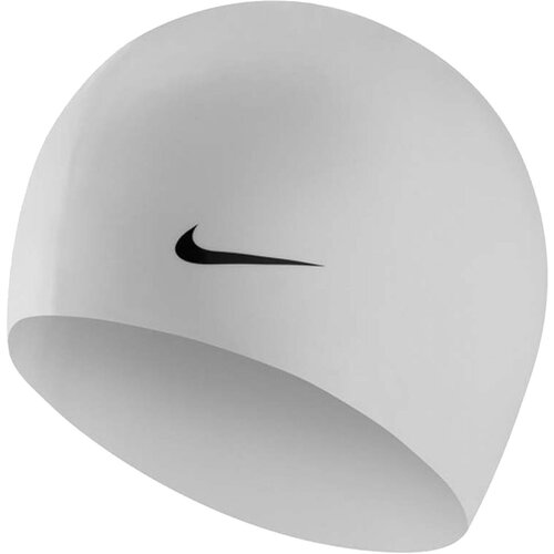 Шапочка для плавания NIKE Solid Silicon, белый шапочка madwave silicon юниор силикон чёрный