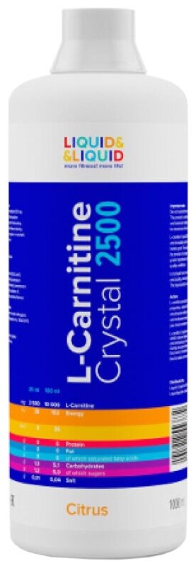Liquid & Liquid L-Carnitine Crystal 2500 (1000 мл) - Цитрусовый