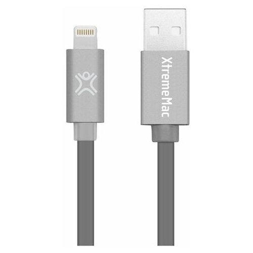 Кабель XtremeMac Lightning to USB Flat LED Cable (1,2 метра) серый космос (XCL-FLD-13)